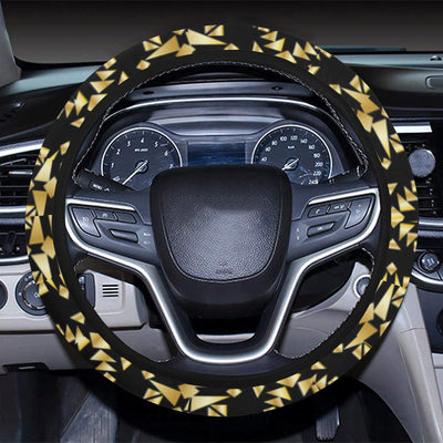 Gold Aztec Tribal Steering Wheel Cover with Elastic Edge