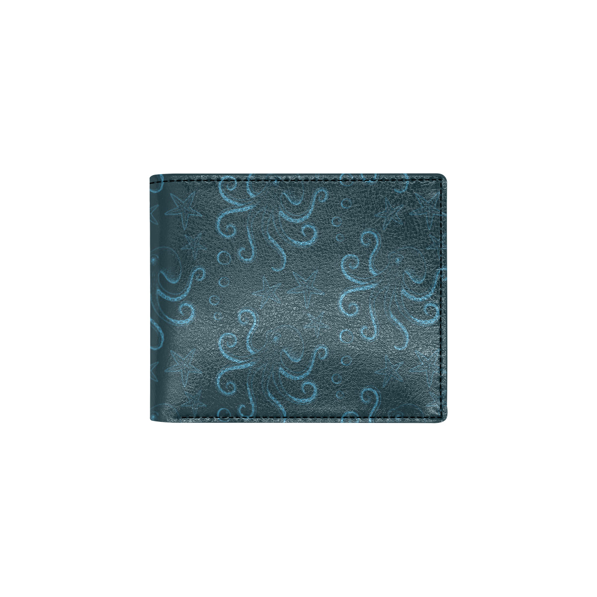 Octopus Pattern Print Design A05 Men's ID Card Wallet