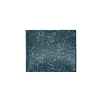 Octopus Pattern Print Design A05 Men's ID Card Wallet