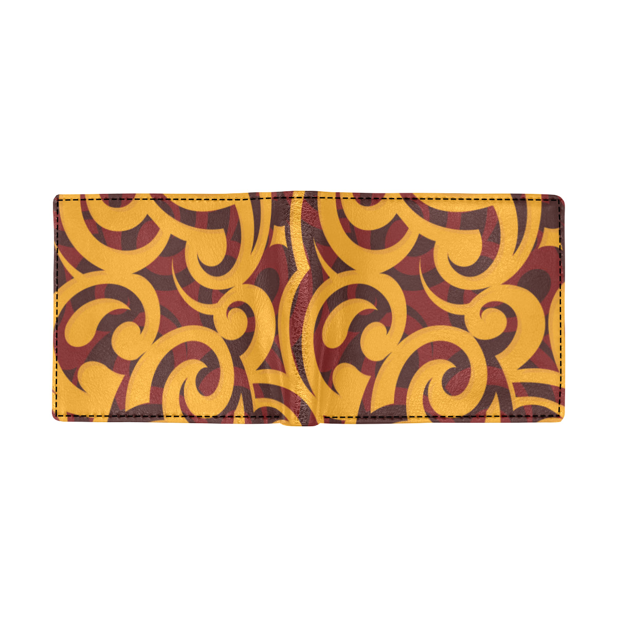 Maori Pattern Print Design 02 Men's ID Card Wallet