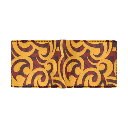 Maori Pattern Print Design 02 Men's ID Card Wallet