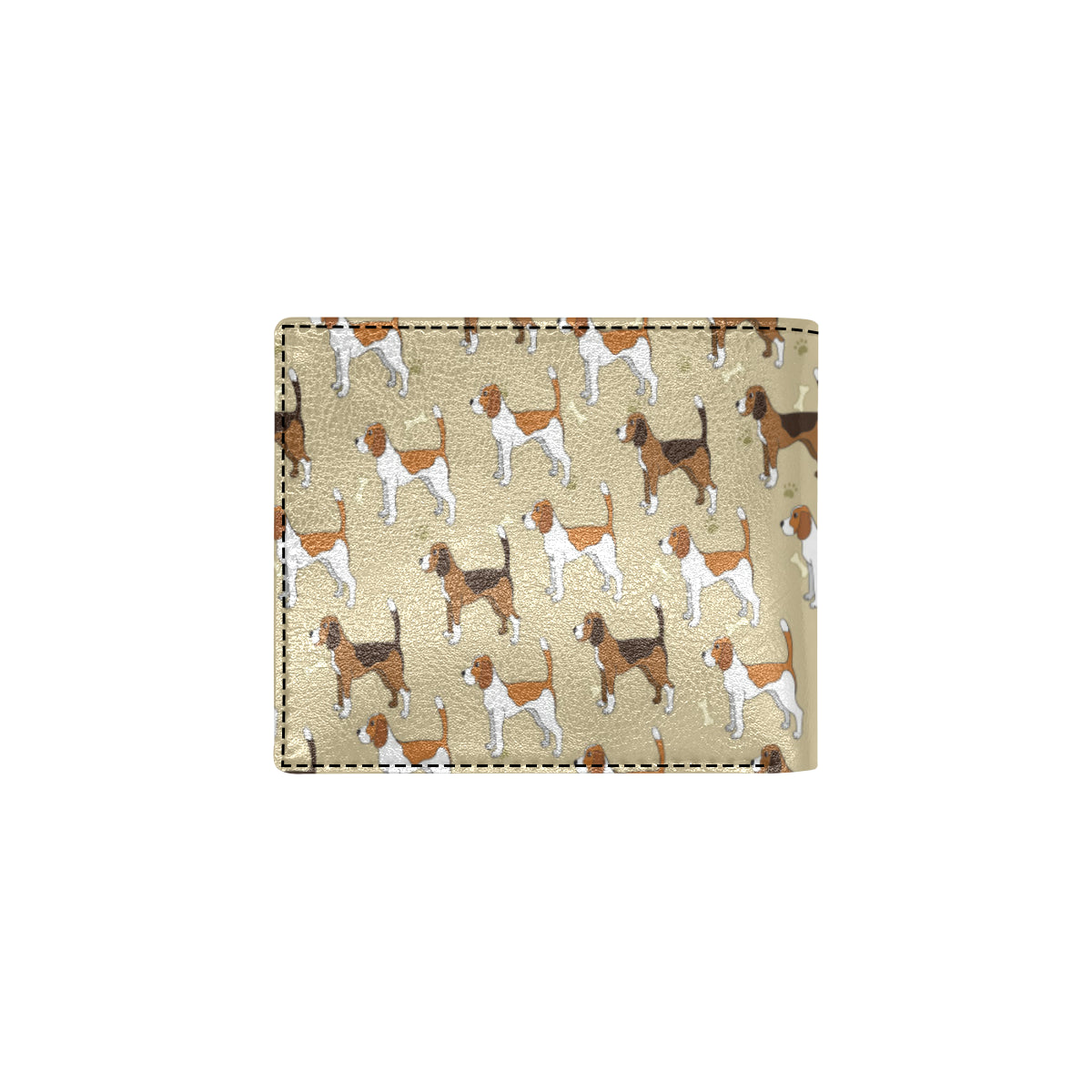 Beagle Pattern Print Design 01 Men's ID Card Wallet