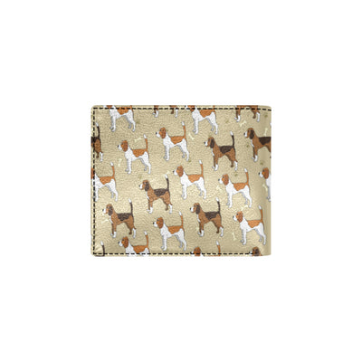 Beagle Pattern Print Design 01 Men's ID Card Wallet