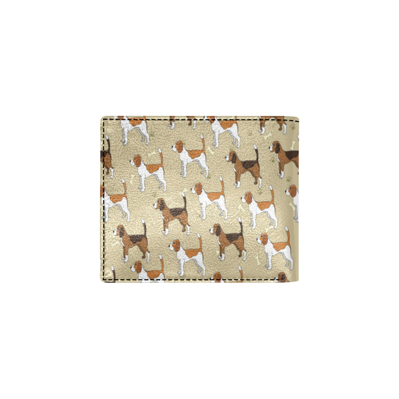 Beagle Pattern Print Design 01 Men's ID Card Wallet