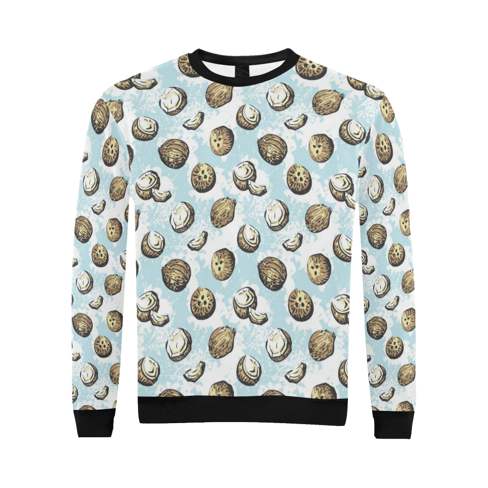 Coconut Pattern Print Design CN01 Men Long Sleeve Sweatshirt