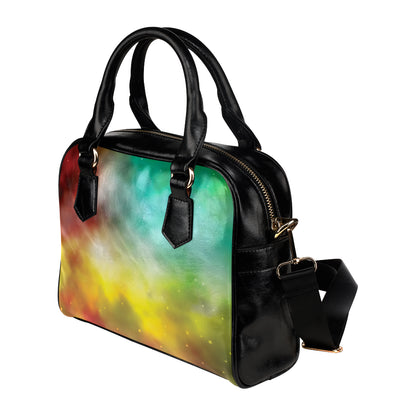 Nebula Pattern Print Design A04 Shoulder Handbag