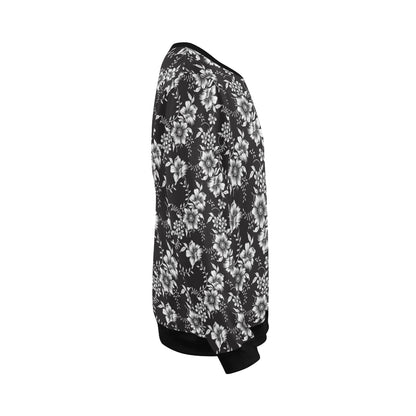 Gerberas Pattern Print Design GB02 Men Long Sleeve Sweatshirt