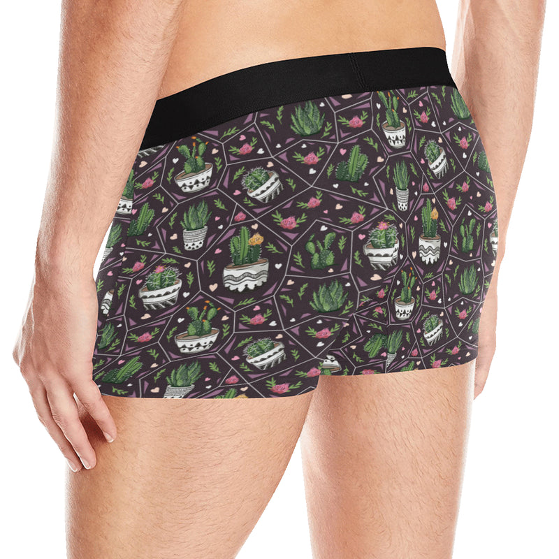 Cactus Pattern Print Design 03 Men's Boxer Briefs