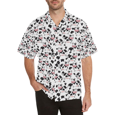 Cow Pattern Print Design 02 Men's Hawaiian Shirt