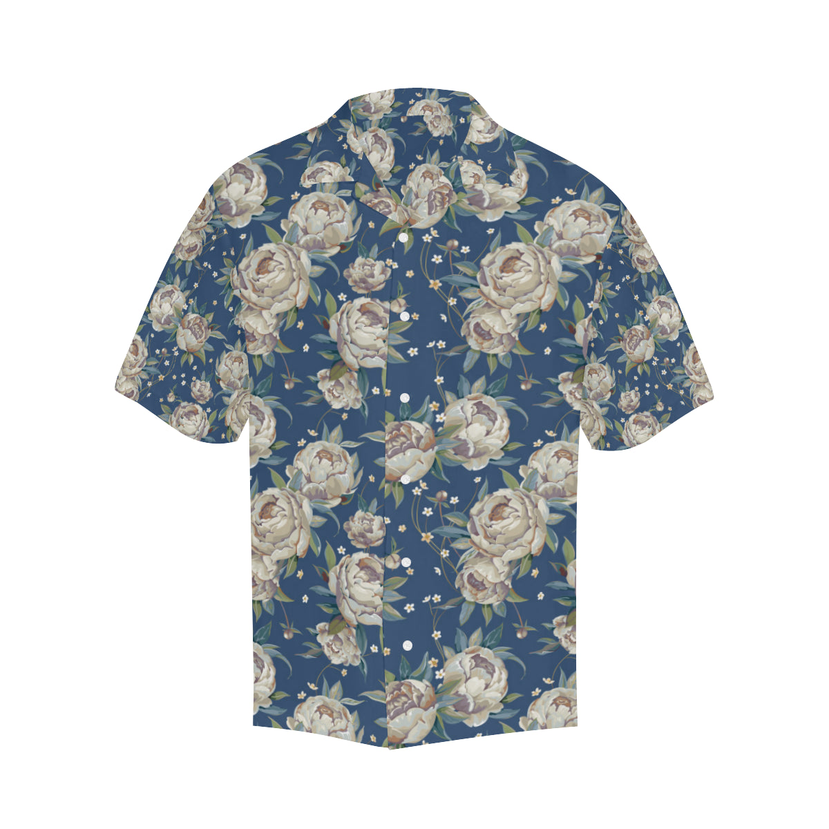 Peony Pattern Print Design A03 Men's Hawaiian Shirt