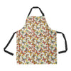 Butterfly Pattern Print Design 02 Apron with Pocket