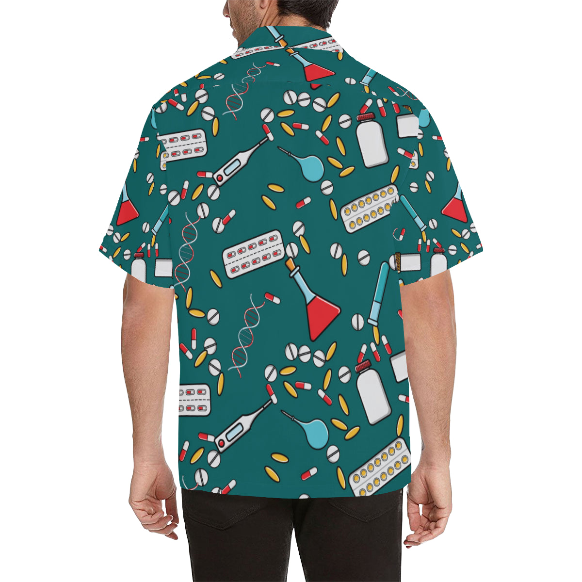Nurse Pattern Print Design A05 Men's Hawaiian Shirt