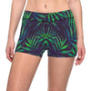 Palm Leaves Pattern Print Design PL01 Yoga Shorts