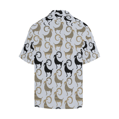 Goat Pattern Print Design 03 Men's Hawaiian Shirt