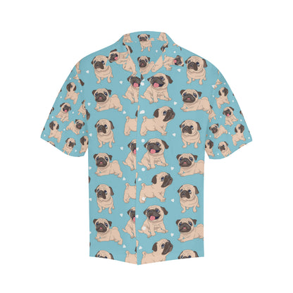 Pug Pattern Print Design A03 Men's Hawaiian Shirt