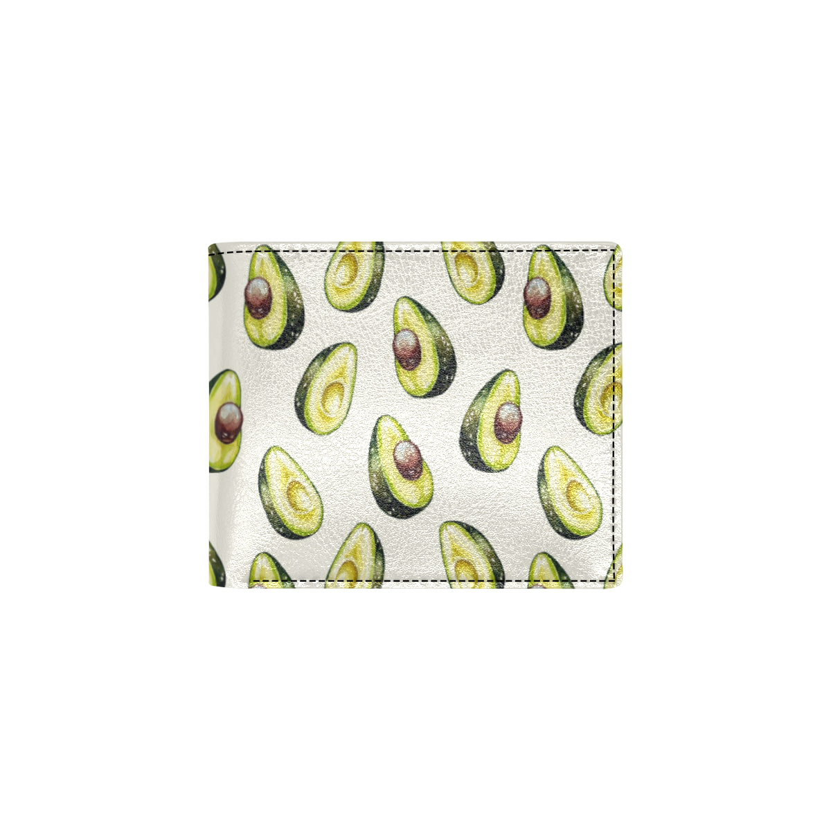 Avocado Pattern Print Design 01 Men's ID Card Wallet