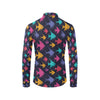 Angelfish Colorful Pattern Print Design 03 Men's Long Sleeve Shirt