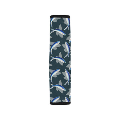 Flying Fish Pattern Print Design 04 Car Seat Belt Cover