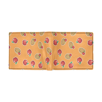 Apple Pie Pattern Print Design 02 Men's ID Card Wallet
