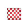 Checkered Red Pattern Print Design 04 Men's ID Card Wallet