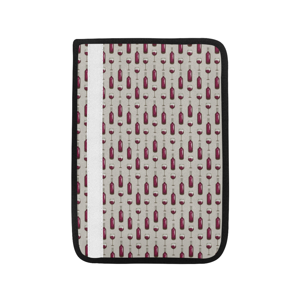 Wine Bottle Pattern Print Car Seat Belt Cover