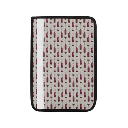 Wine Bottle Pattern Print Car Seat Belt Cover