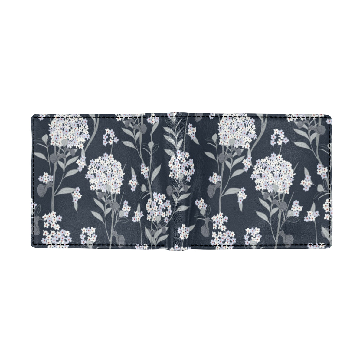 Hydrangea Pattern Print Design HD07 Men's ID Card Wallet