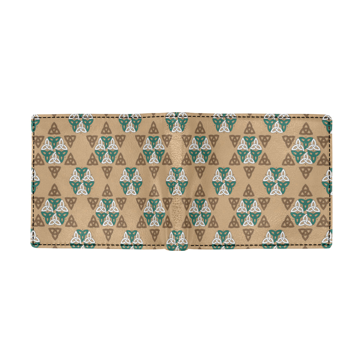 Celtic Pattern Print Design 08 Men's ID Card Wallet