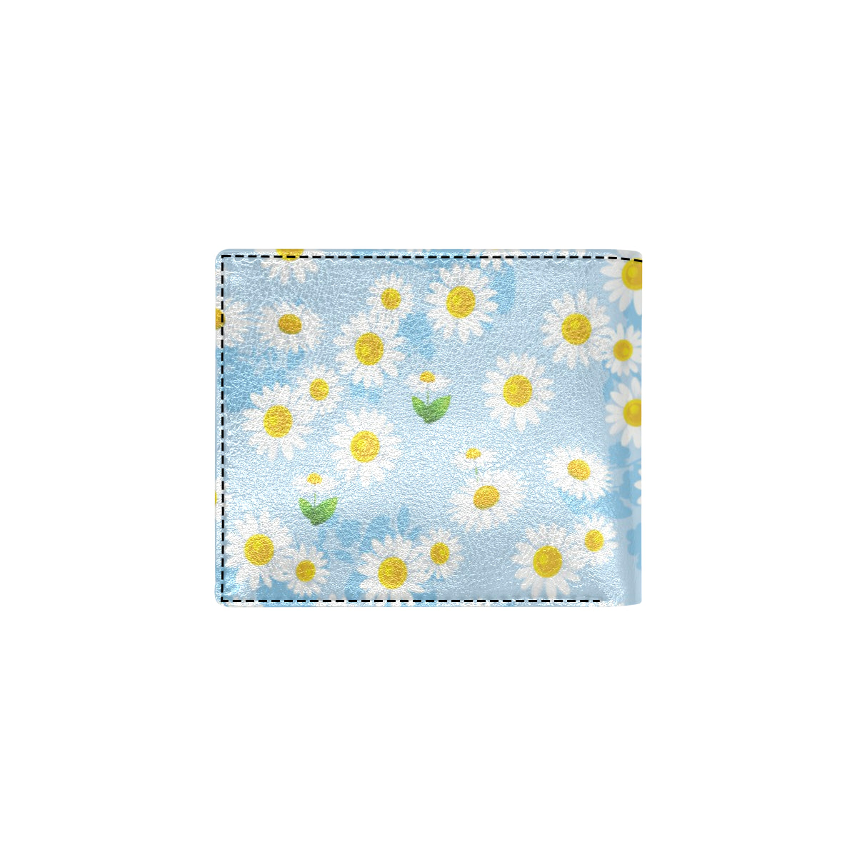 Daisy Pattern Print Design DS010 Men's ID Card Wallet