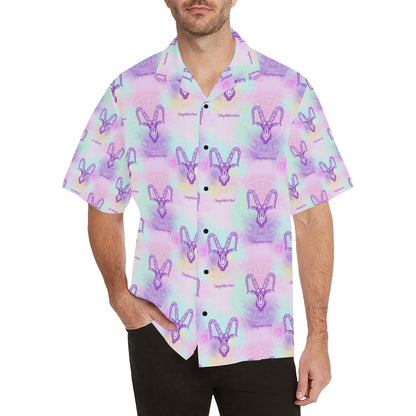 Capricorn Zodiac Pattern Print Design 02 Men's Hawaiian Shirt