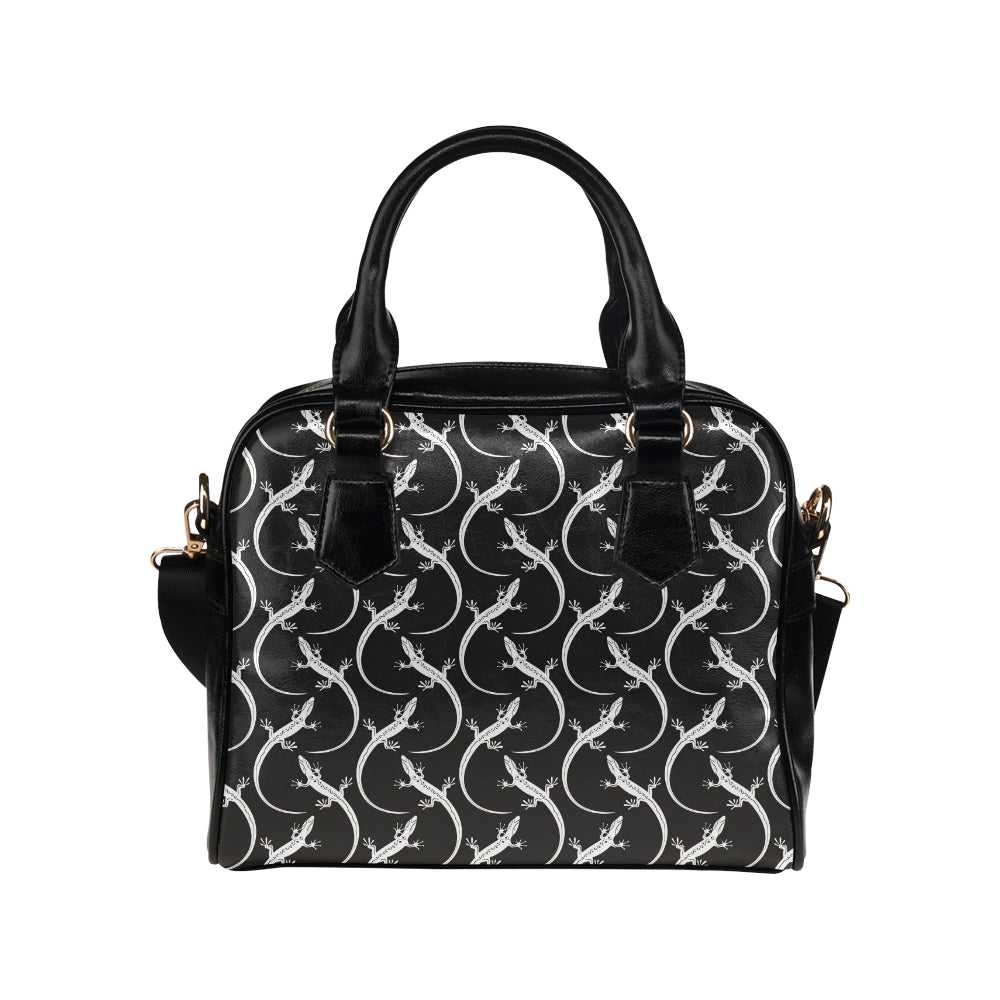 lizard Pattern Print Design 01 Shoulder Handbag