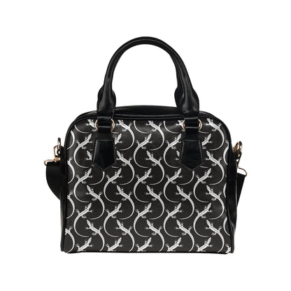 lizard Pattern Print Design 01 Shoulder Handbag