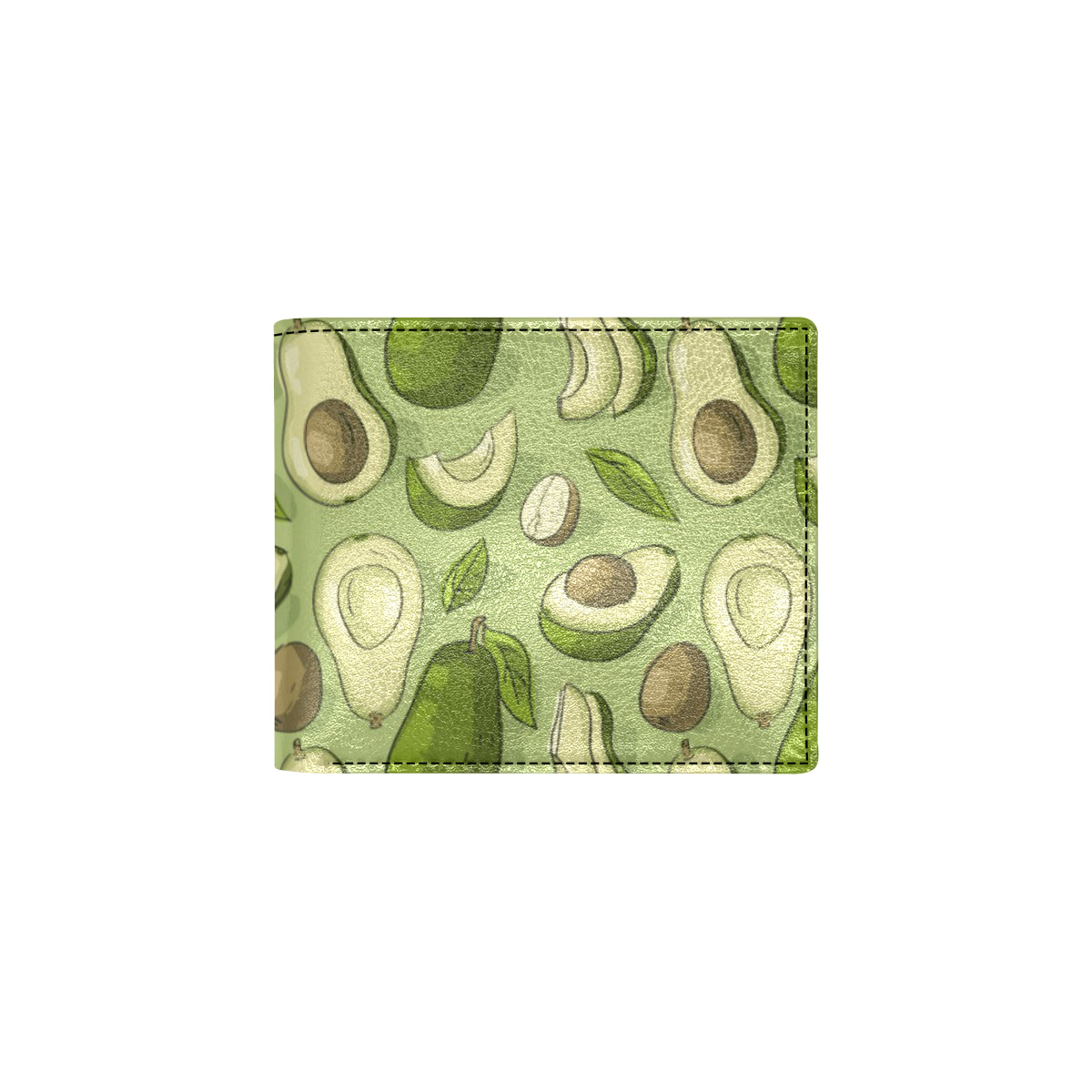Avocado Pattern Print Design AC03 Men's ID Card Wallet