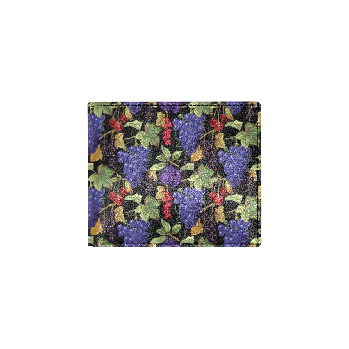 Grape Pattern Print Design GP05 Men's ID Card Wallet