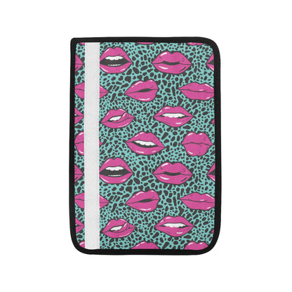 Lip Pattern Print Design 04 Car Seat Belt Cover