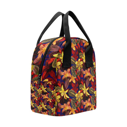 Lily Pattern Print Design LY014 Insulated Lunch Bag