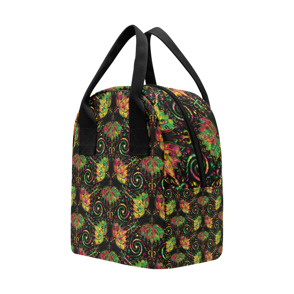 lotus Boho Pattern Print Design LO09 Insulated Lunch Bag
