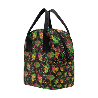 lotus Boho Pattern Print Design LO09 Insulated Lunch Bag