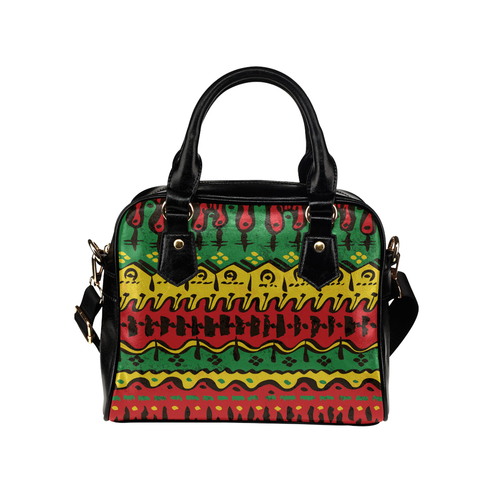 Rasta Pattern Print Design A01 Shoulder Handbag