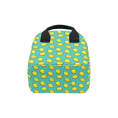 Lemon Pattern Print Design LM04 Insulated Lunch Bag