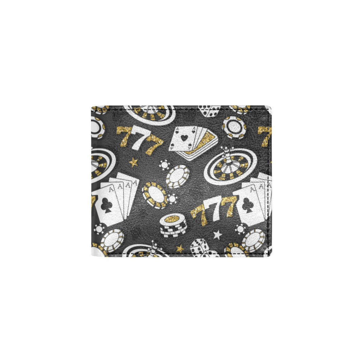 Casino Pattern Print Design 05 Men's ID Card Wallet