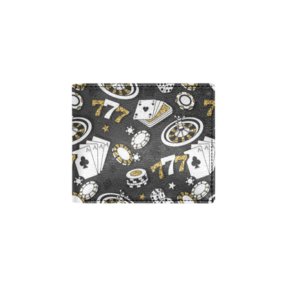 Casino Pattern Print Design 05 Men's ID Card Wallet