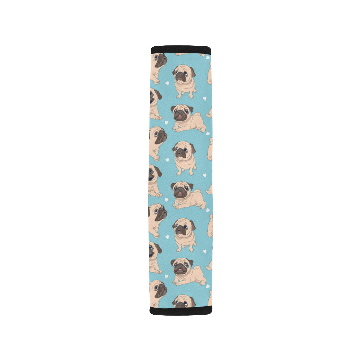 Pug Pattern Print Design A03 Car Seat Belt Cover