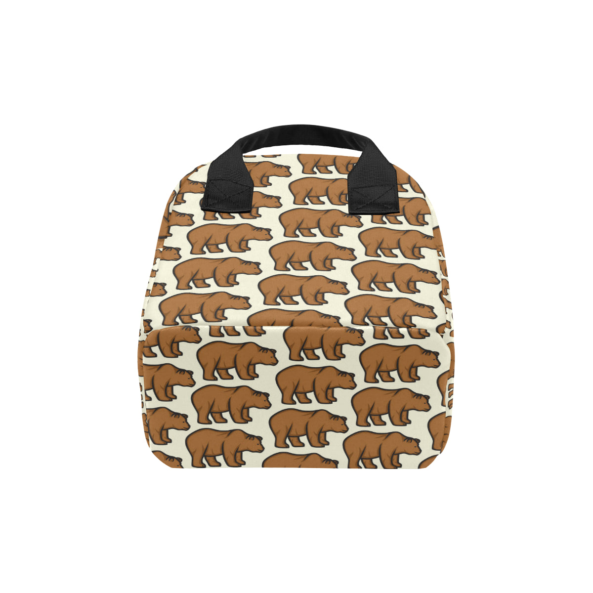 Bear Pattern Print Design BE05 Insulated Lunch Bag