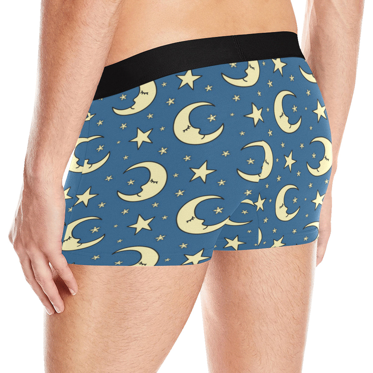 Moon Night Pattern Print Design 03 Men's Boxer Briefs
