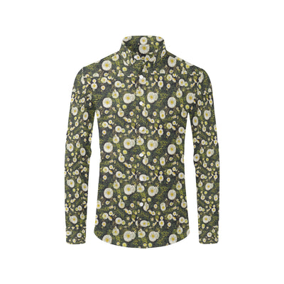 Daisy Pattern Print Design 03 Men's Long Sleeve Shirt