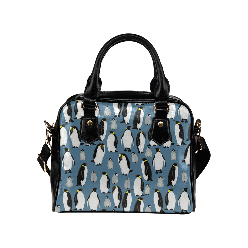 Penguin Pattern Print Design A03 Shoulder Handbag