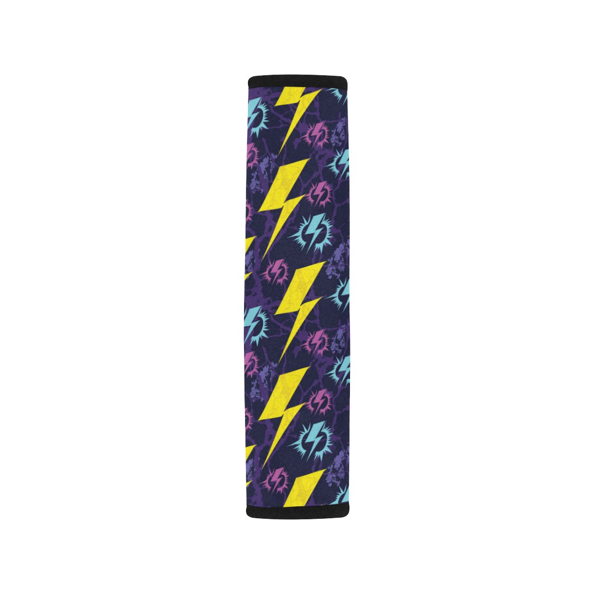 Lightning Thunder Pattern Print Design 01 Car Seat Belt Cover