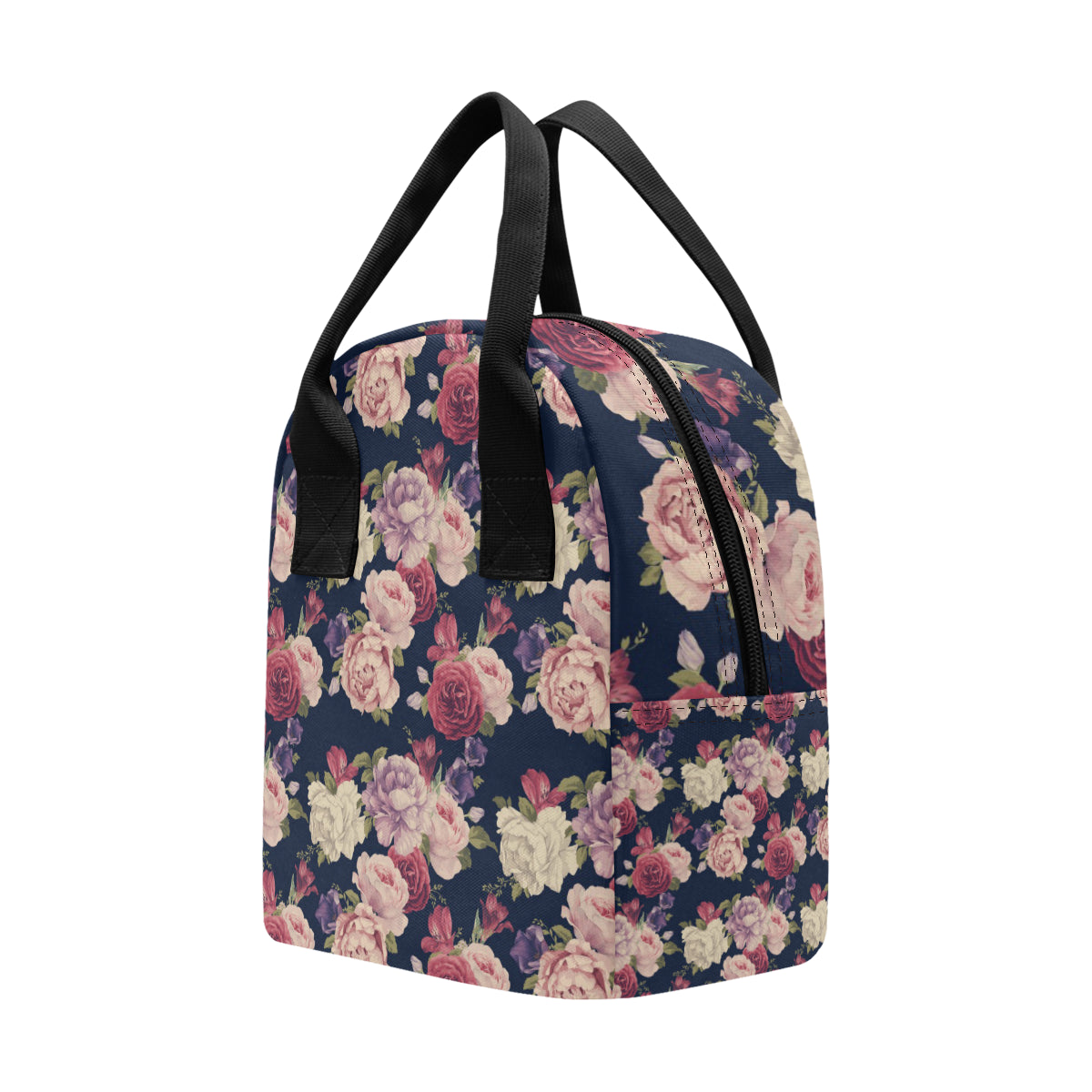 Peony Pattern Print Design PE03 Insulated Lunch Bag