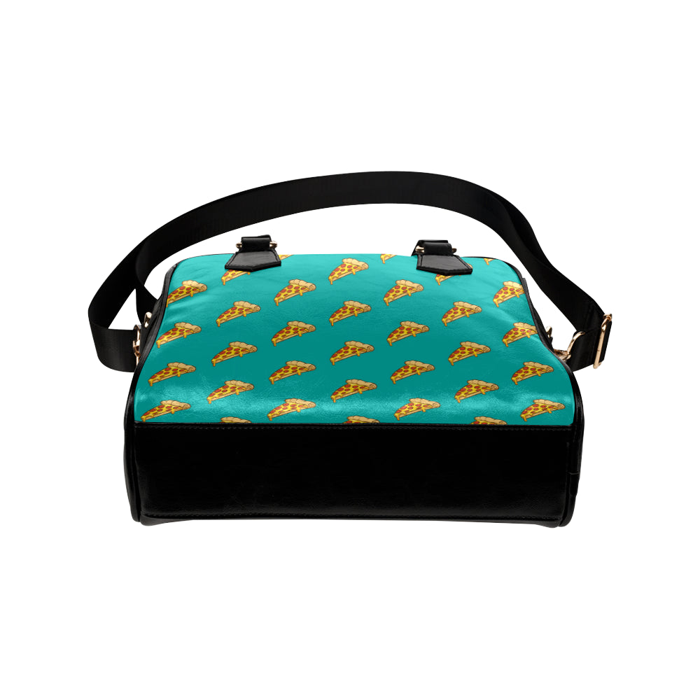 Pizza Pattern Print Design A03 Shoulder Handbag